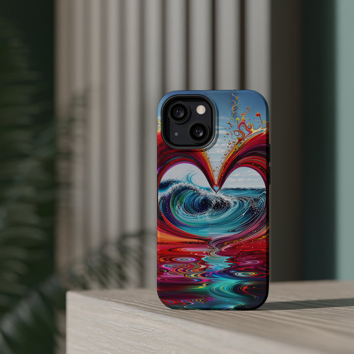 Vibrant Heart Waves - MagSafe Tough Case