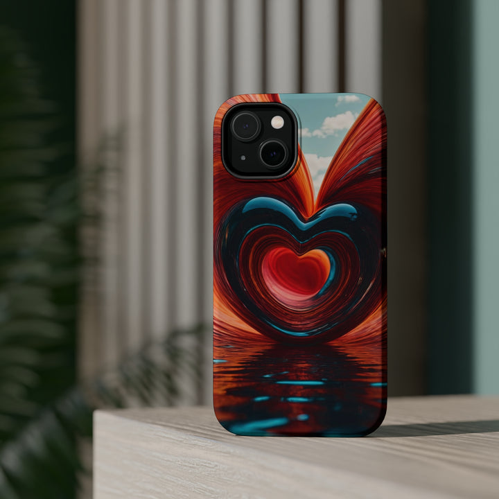 Swirling Heart Reflection - MagSafe Tough Case