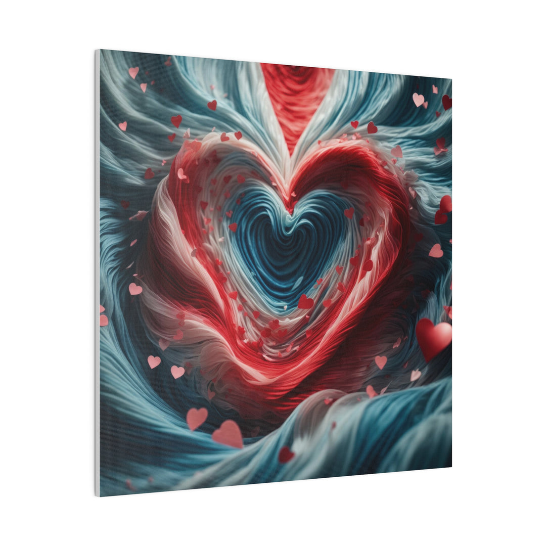 Swirling Heart Embrace - Matte Canvas