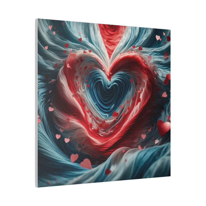 Swirling Heart Embrace - Matte Canvas