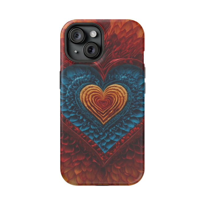 Vibrant Heart Layers - MagSafe Tough Case