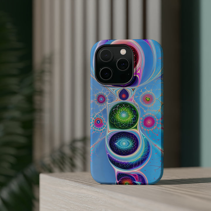 Vibrant Fractal Blossoms - MagSafe Tough Case