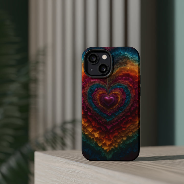 Vibrant Heart Layers - MagSafe Tough Case