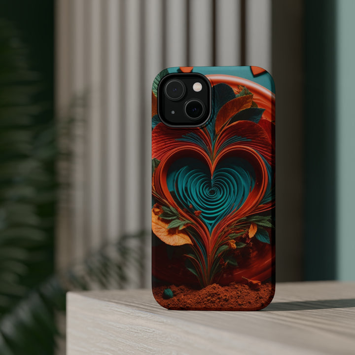 Vibrant Spiral Foliage - MagSafe Tough Case