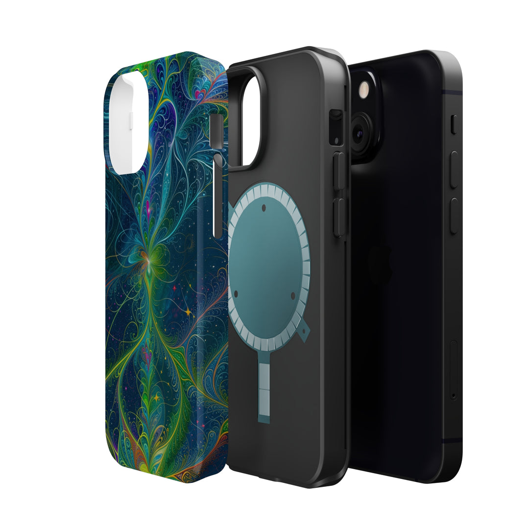 Vibrant Fractal Blossom - MagSafe Tough Case