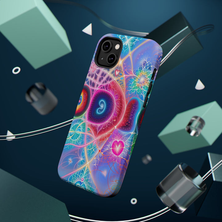 Vibrant Fractal Blossoms - MagSafe Tough Case