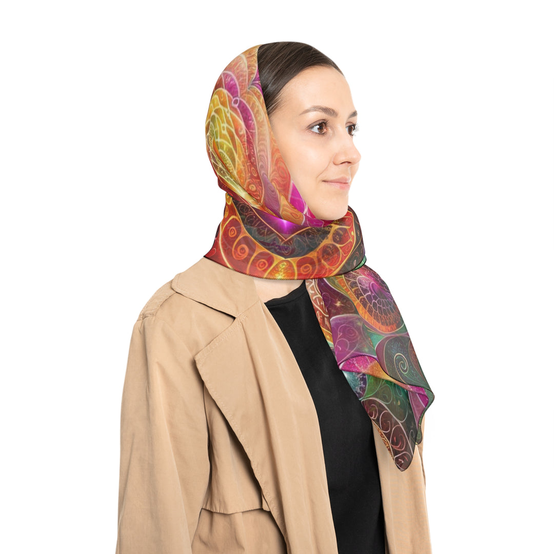 Kaleidoscopic Heart Symphony - Poly Scarf