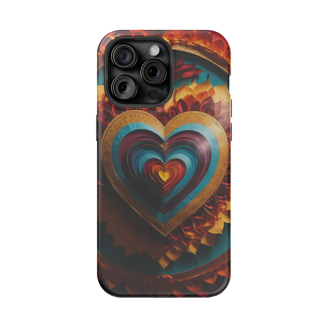 Vibrant Layered Heart - MagSafe Tough Case