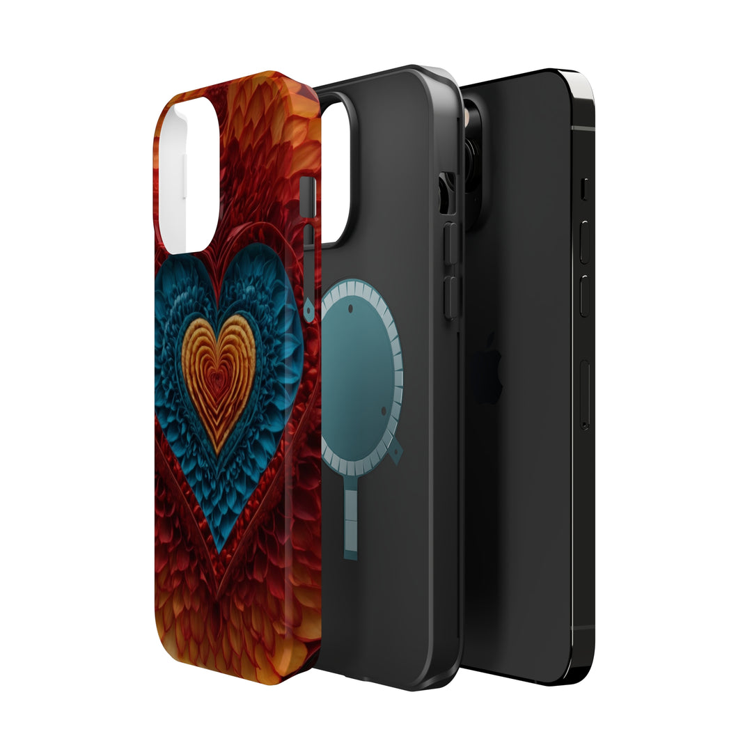 Vibrant Heart Layers - MagSafe Tough Case