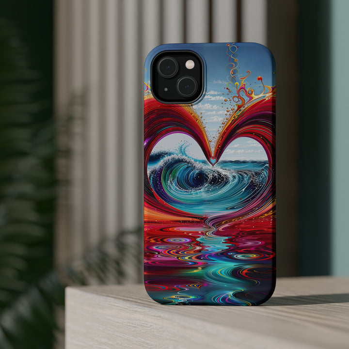 Vibrant Heart Waves - MagSafe Tough Case