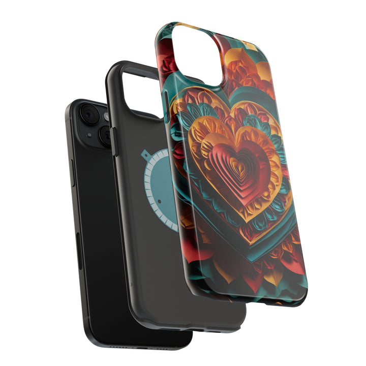 Vibrant Layered Heart - MagSafe Tough Case