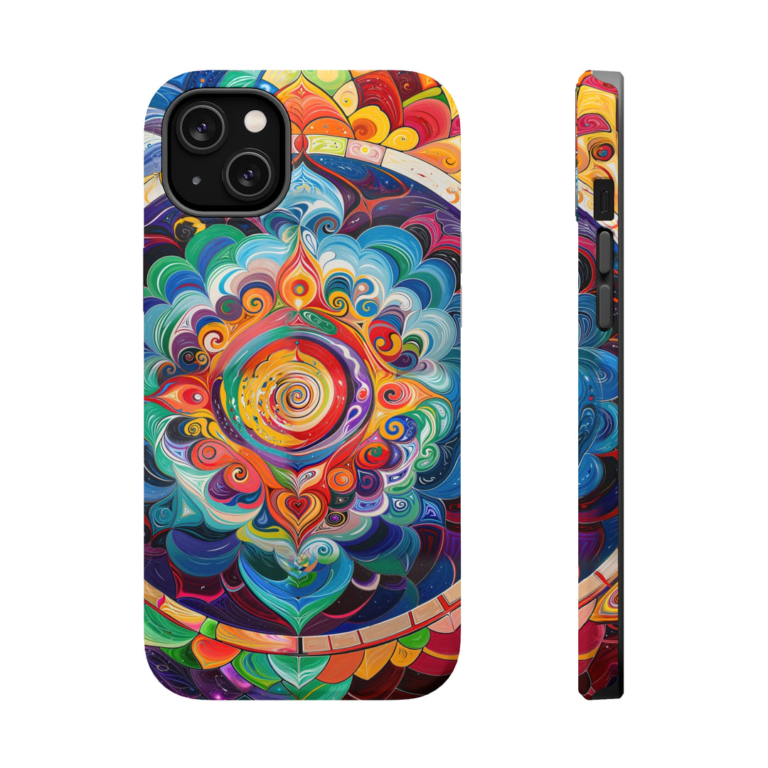 Vibrant Cosmic Mandala - MagSafe Tough Case