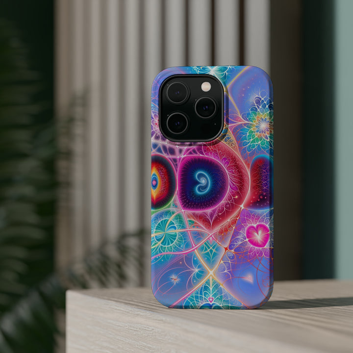 Vibrant Fractal Blossoms - MagSafe Tough Case