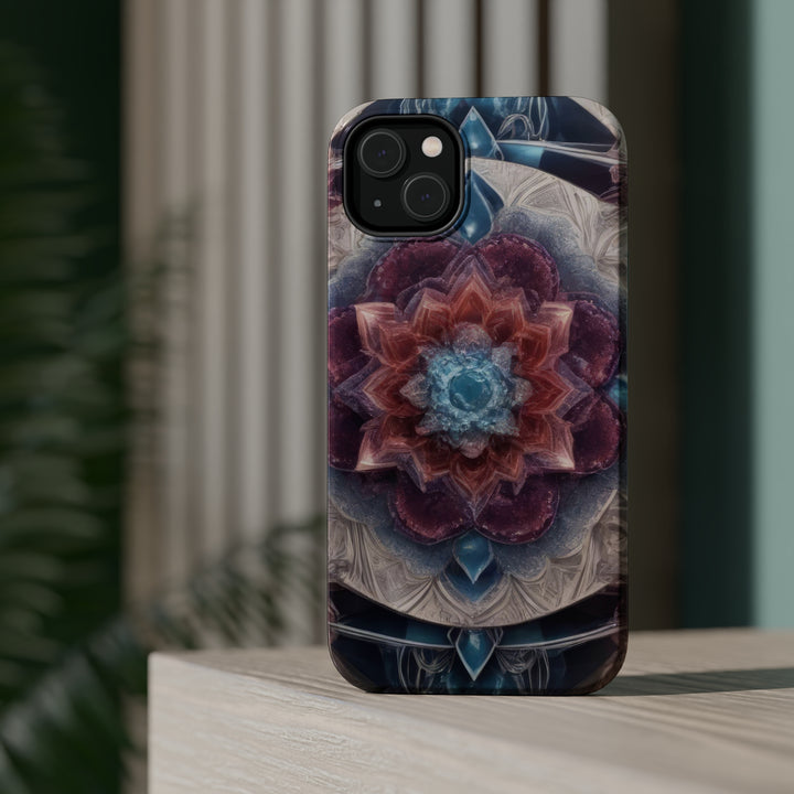 Symmetrical Crystal Bloom - MagSafe Tough Case