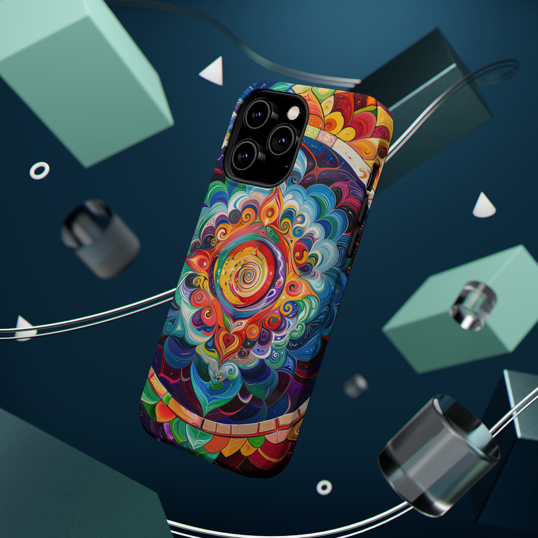 Vibrant Cosmic Mandala - MagSafe Tough Case