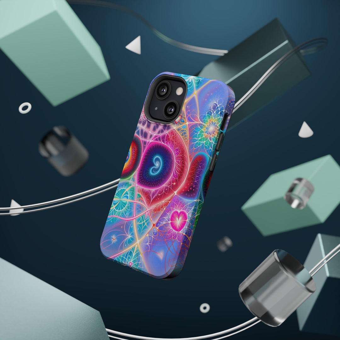 Vibrant Fractal Blossoms - MagSafe Tough Case