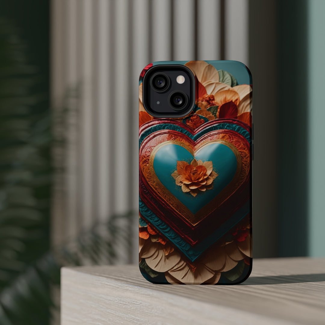 Floral Heart Embrace - MagSafe Tough Case