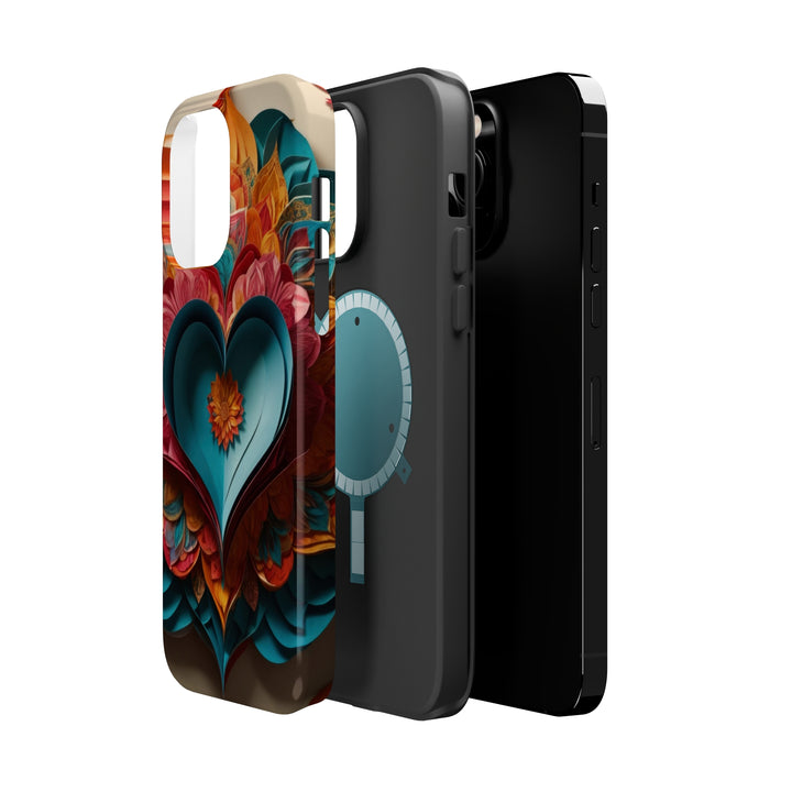 Colorful Heart Blossoms - MagSafe Tough Case