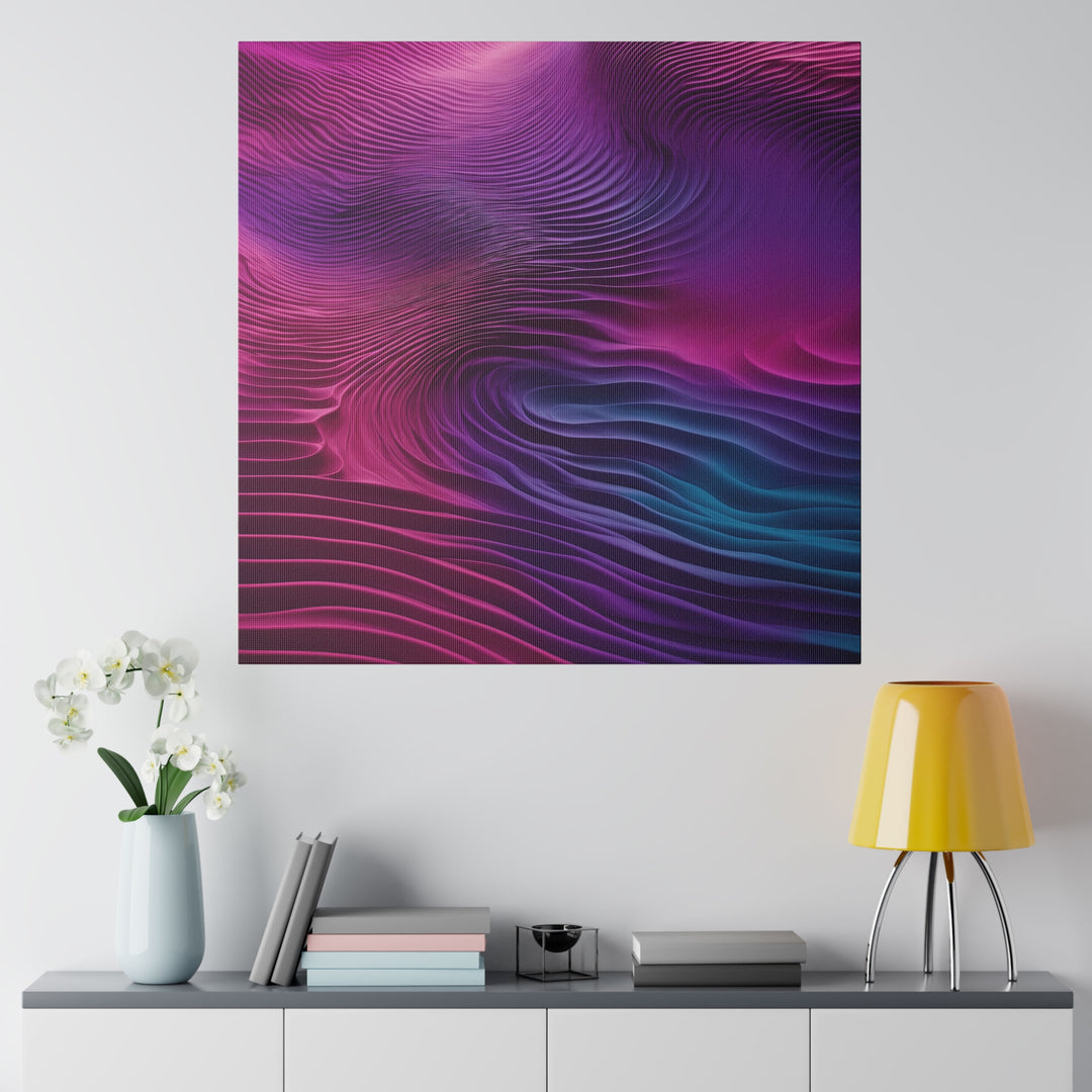 Vibrant Fluid Dynamics - Matte Canvas