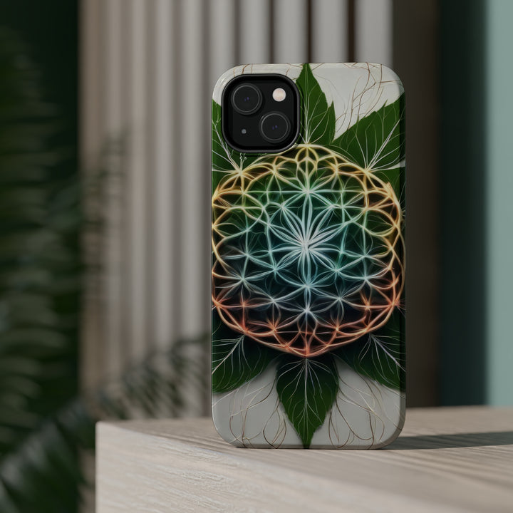 Vibrant Geometric Botanical - MagSafe Tough Case