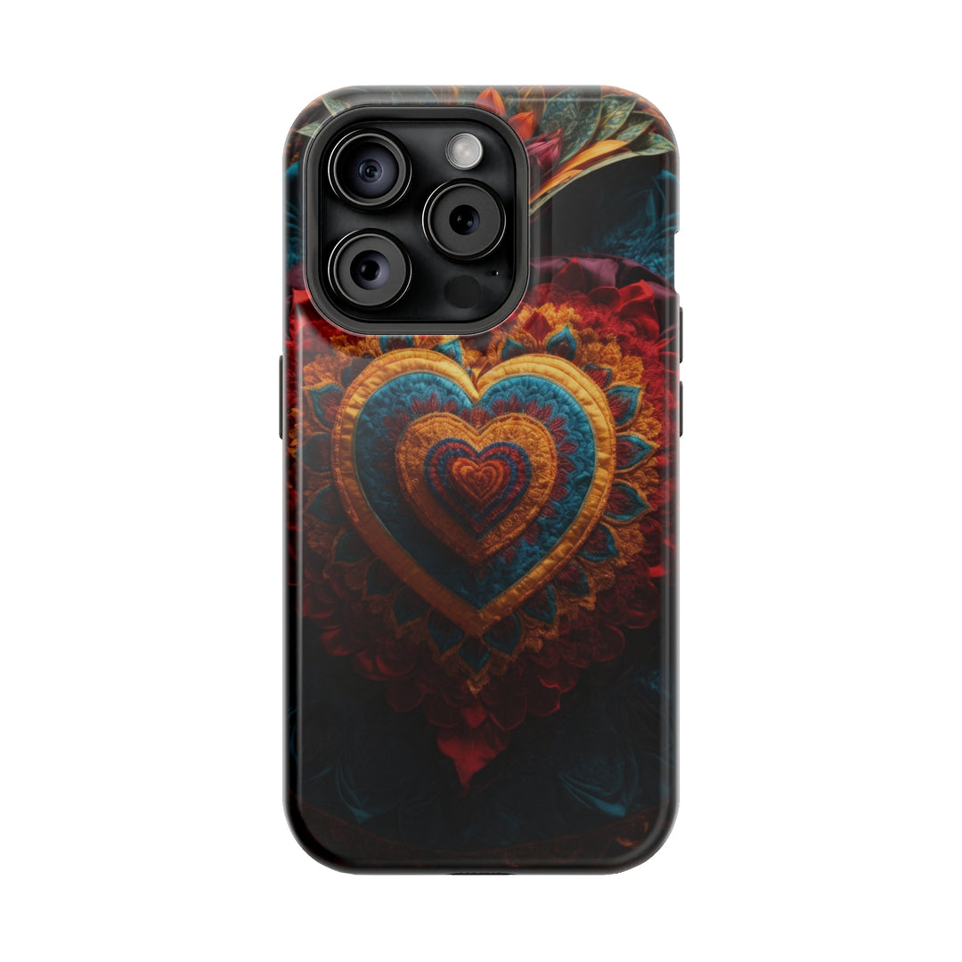 Floral Heart Tapestry - MagSafe Tough Case