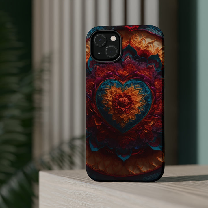 Radiant Floral Mandala - MagSafe Tough Case