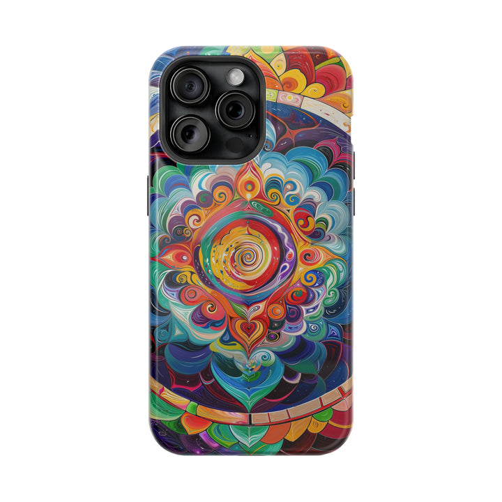 Vibrant Cosmic Mandala - MagSafe Tough Case