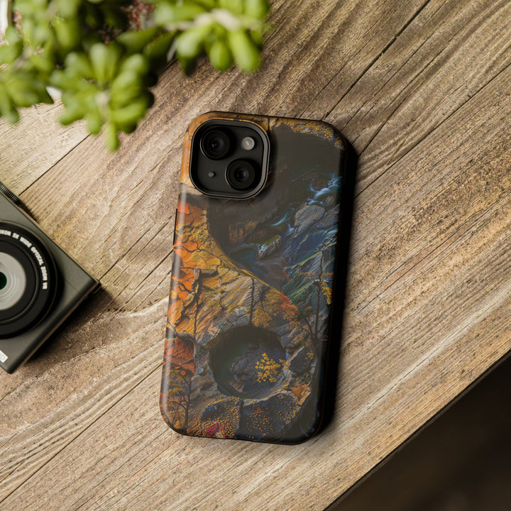 Autumn Geometric Contrast - MagSafe Tough Case