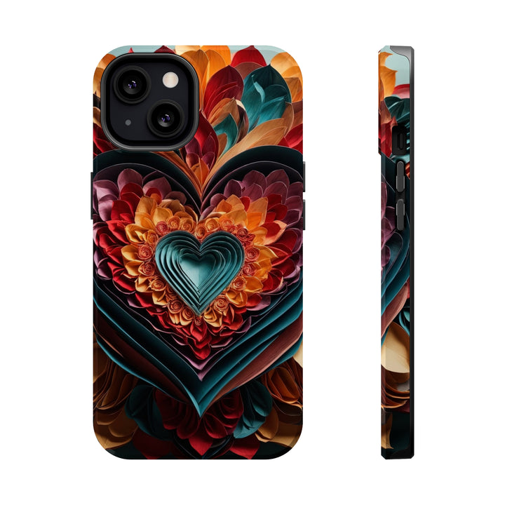 Multilayered Floral Heart - MagSafe Tough Case