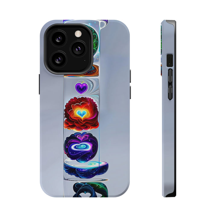 Abstract Chromatic Hearts - MagSafe Tough Case