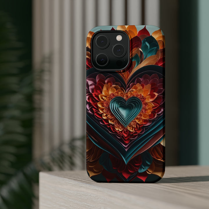 Multilayered Floral Heart - MagSafe Tough Case