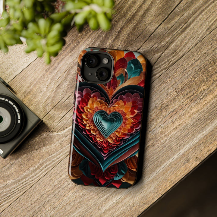 Multilayered Floral Heart - MagSafe Tough Case