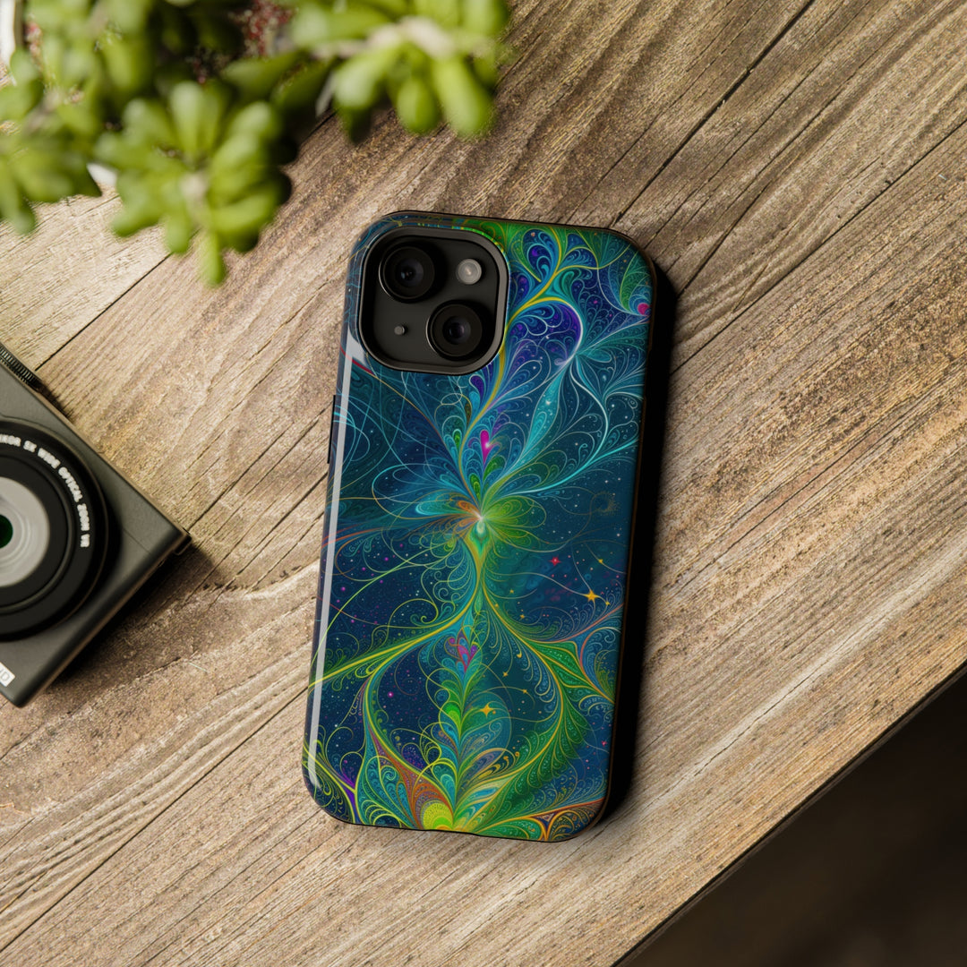 Vibrant Fractal Blossom - MagSafe Tough Case