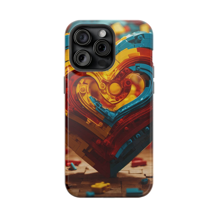 Colorful Heart Construction - MagSafe Tough Case
