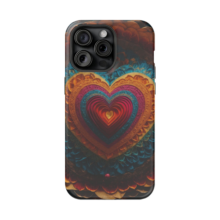 Vibrant Heart Mandala - MagSafe Tough Case