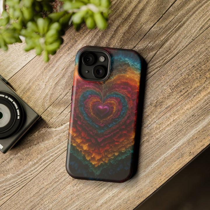 Vibrant Heart Layers - MagSafe Tough Case