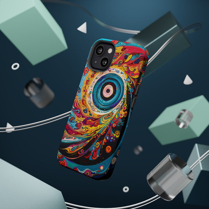 Vibrant Cosmic Swirl - MagSafe Tough Case