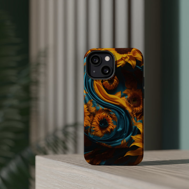 Sunflower Satin Swirl - MagSafe Tough Case