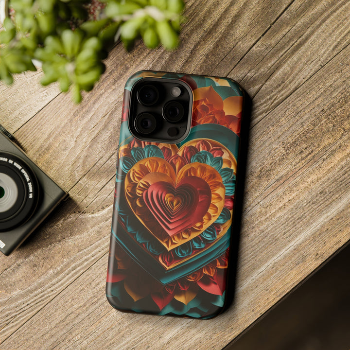 Vibrant Layered Heart - MagSafe Tough Case