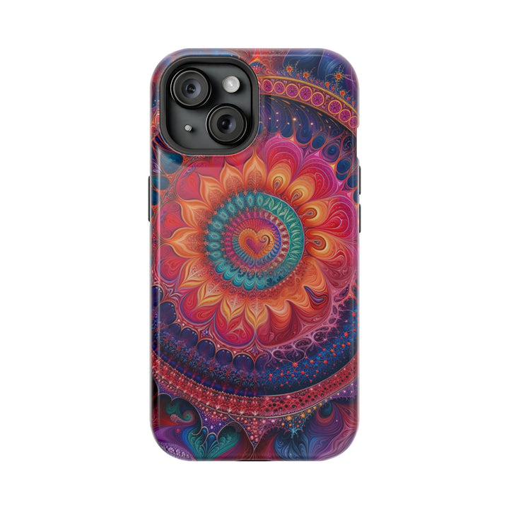 Vibrant Spiral Mandala - MagSafe Tough Case