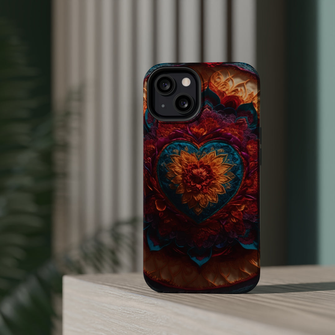 Radiant Floral Mandala - MagSafe Tough Case