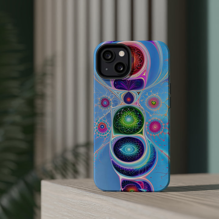 Vibrant Fractal Blossoms - MagSafe Tough Case