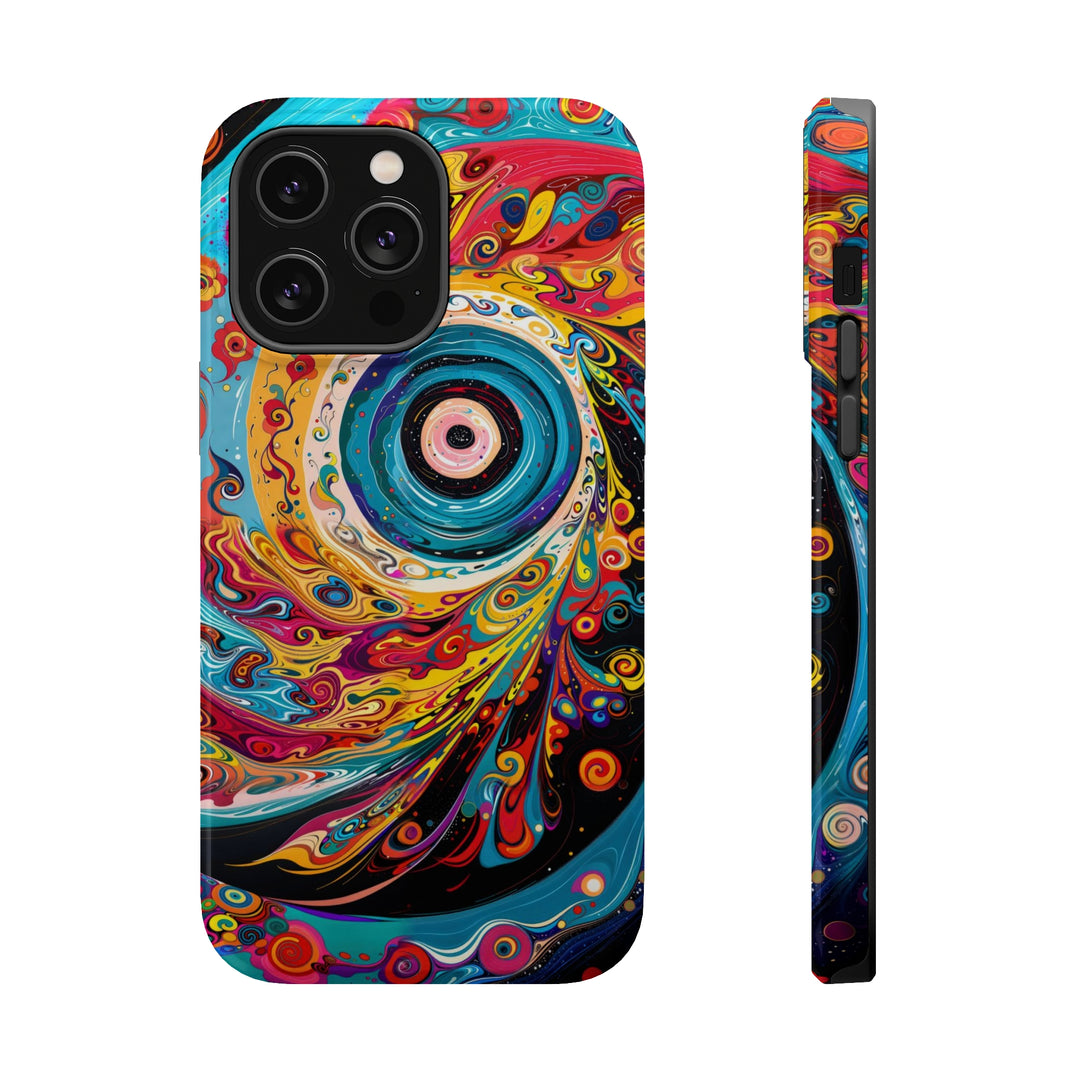 Vibrant Cosmic Swirl - MagSafe Tough Case