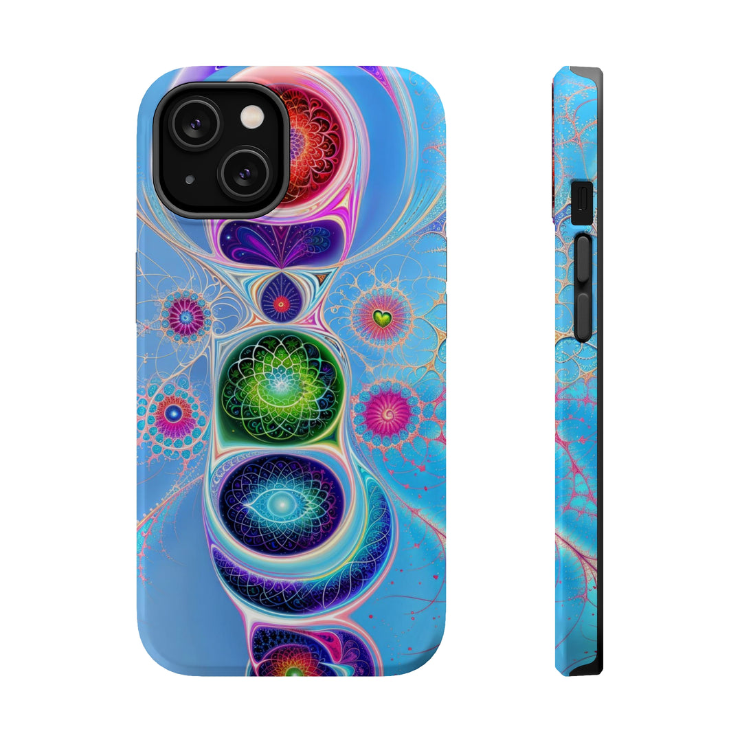 Vibrant Fractal Blossoms - MagSafe Tough Case