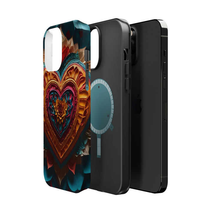 Vibrant Heart Bloom - MagSafe Tough Case