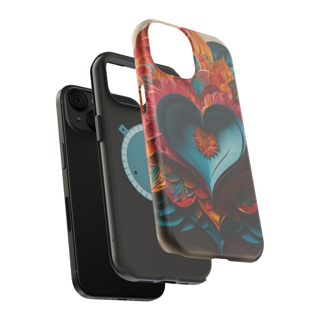 Colorful Heart Blossoms - MagSafe Tough Case
