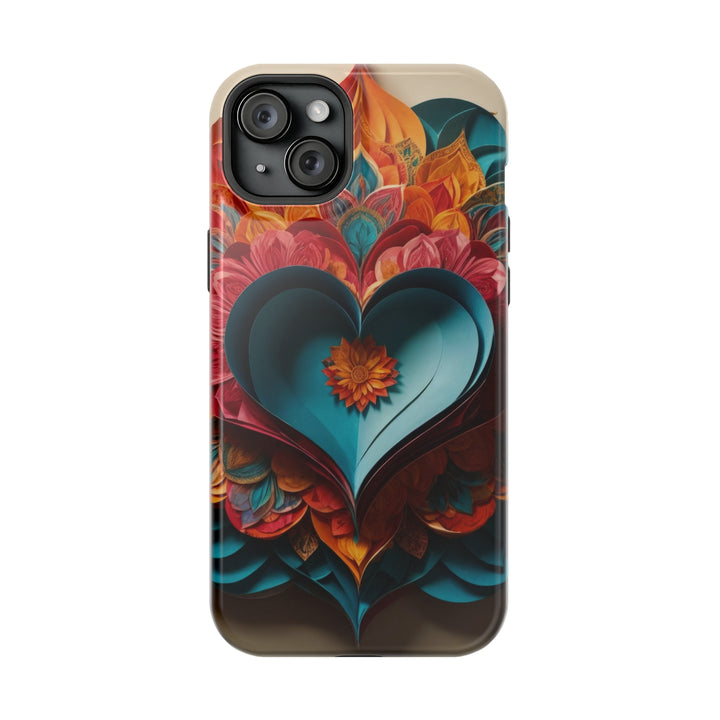 Colorful Heart Blossoms - MagSafe Tough Case