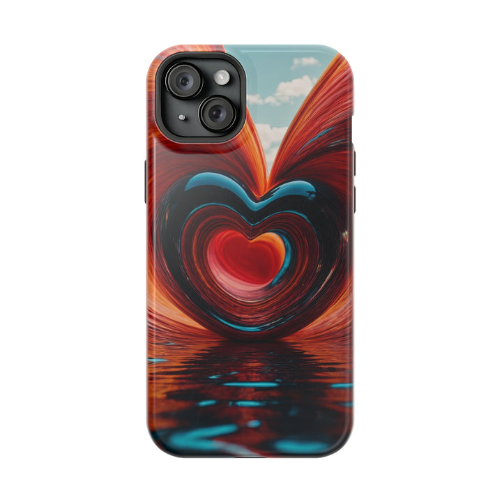 Swirling Heart Reflection - MagSafe Tough Case