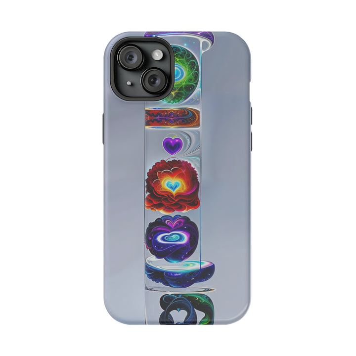 Abstract Chromatic Hearts - MagSafe Tough Case