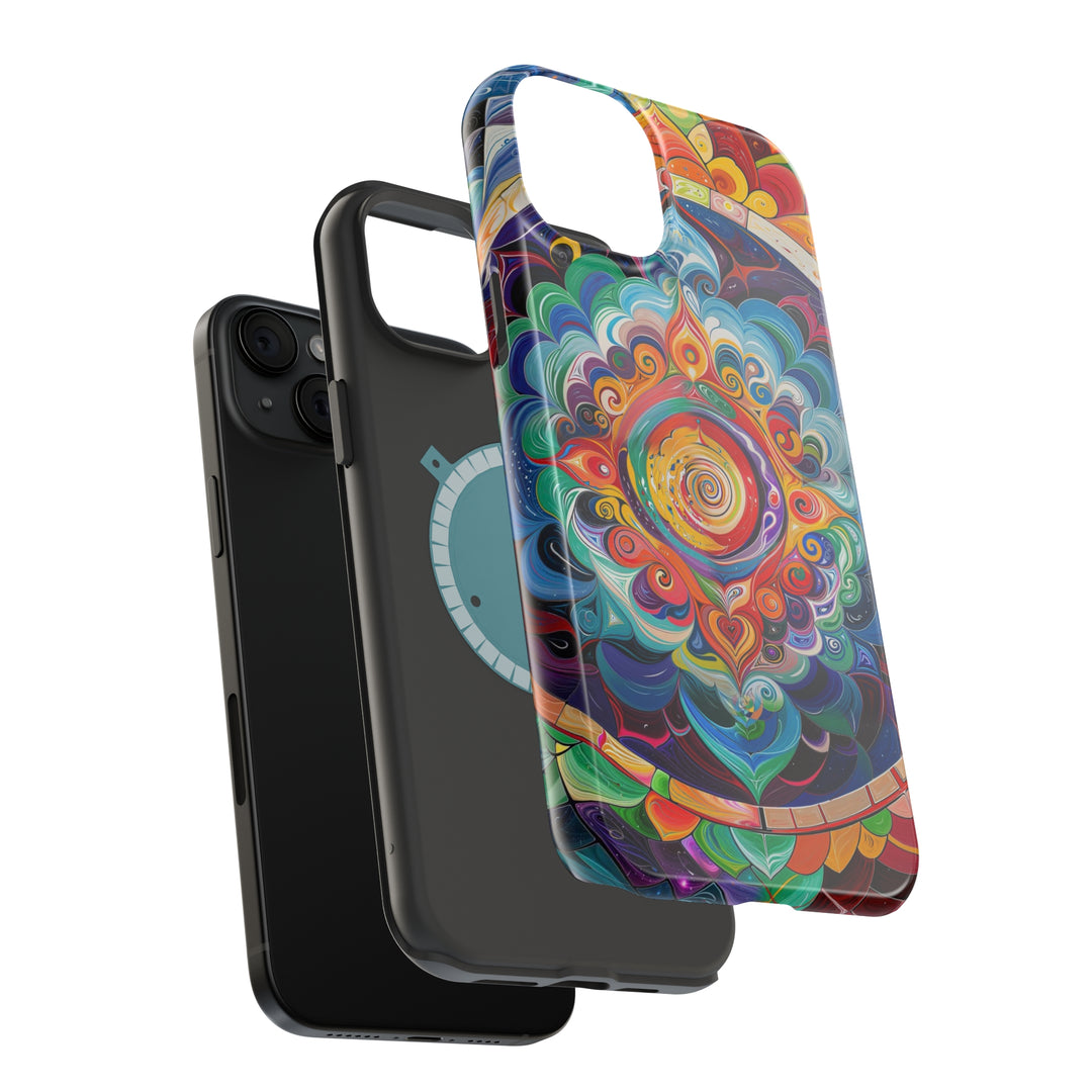 Vibrant Cosmic Mandala - MagSafe Tough Case